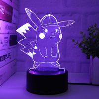 3D Illusion Night Light, Visual Creative LED Desk Lamp, Touch Control, 7 Color Changing for Home Decor or Holiday Gifts for Kids