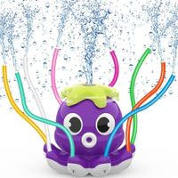 Outdoor Water Sprinkler for Kids Boys, Summer Outdoor Toys with 8 Ripple Tubes, Attaches to Garden Hose