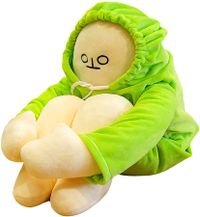 Banana Man Doll Plush Weird Plushies Creative Stuffed Toy with Multiple Funny Poses Banana Toy Man Birthday Christmas Party Gift(Green)