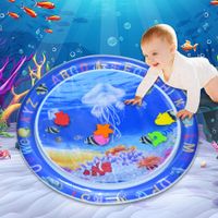 Tummy Time Water Mat Inflatable Activity Center Baby Motor and Sensory Development for Infants Toddlers Boys Girls
