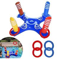 Pool Float Toy, Pool Ring with 4 Rings for Multiplayer, Water Pool Game, Family Toys and Water Fun