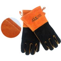 Heat Fire Resistant Barbecue Gloves,Mitts for Fireplace,BBQ,Welder,Grill