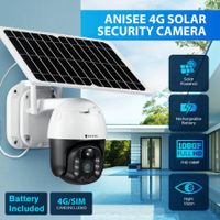 Solar Security Camera Wireless CCTV 4G Spy Home Surveillance System Indoor Outdoor with Battery Remote Control