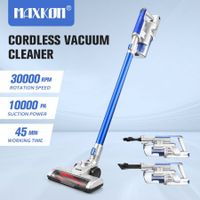 Vacuum Cleaner Cordless Portable Handheld Stick Car Floor Carpet Suction Mop Sofa Curtain Cleaning LED Blue