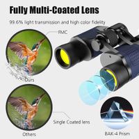 60X60 Binoculars for Adults with Low Light Night Vision