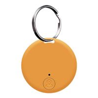 Portable GPS Tracking Bluetooth Keyring Items Tracking with Ring,Smart Anti-Loss Device Waterproof Device Tool Pet Locator for Pet Cats Dogs Wallet Key (Yellow)