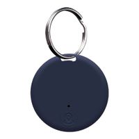 Portable GPS Tracking Bluetooth Keyring Items Tracking with Ring,Smart Anti-Loss Device Waterproof Device Tool Pet Locator for Pet Cats Dogs Wallet Key (Dark Blue)