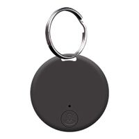 Portable GPS Tracking Bluetooth Keyring Items Tracking with Ring,Smart Anti-Loss Device Waterproof Device Tool Pet Locator for Pet Cats Dogs Wallet Key (Black)
