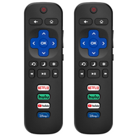 Replaced Remote Control Only for Roku TV,Compatible for TCL Roku/Hisense Roku/Onn Roku/Sharp Roku/Element Roku/Westinghouse Roku/Philips Roku Series Smart TVs (2 Pack,Not for Roku Stick and Box)