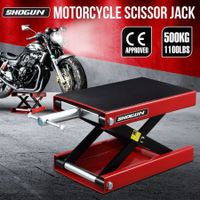 Motorcycle Lift Stand Motorbike Scissor Lifting Jack Hoist Dirtbike ATV Work Repair Bench Heavy Duty 500kg