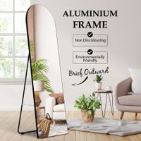 Arch Full Length Mirror Body Free Standing Hanging Floor Leaning for Bedroom Hallway Removable Stand Aluminium Alloy Frame