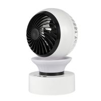 Desk Fan with Night Light Desktop Fan Rechargeable Battery Operated Table Fan for Room Bedroom Office(Black)