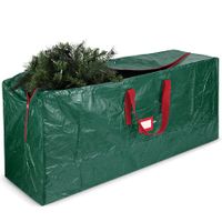 135cm Medium Christmas Tree Storage Bag Durable Reinforced Handles & Dual Zipper Waterproof Material Protects from Dust, Moisture & Insect (Green)