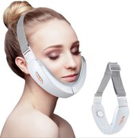 Face Slimming Instrument Remote Control Micro Current  Lifting and Firming V-face Beauty Device-White