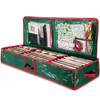 Christmas Storage Organizer Red, Gift Wrapping Paper Storages 102 x 35 x 15cm