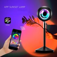 Sunset Lamp Sunset Projector Lamp Sunset Light with App Control Adjustable Remote Control USB Charging Night Light