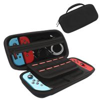 Portable Hard Travel Case with 20 Game Card Slots, Zipper Pocket for Nintendo Switch Console and Accessories(1 Pack)