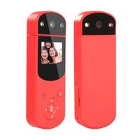 360 Degree Hand-Held Action Camera, D2 Hand-Held DV HD 1080P Action camera Video recording Sports DV Camera MP3 (Red)