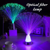 Colorful Fiber Optic Lamp LED Starlight Atmosphere Light Color Changing Crystal Night Light Wedding Party Christmas Decor Lamp