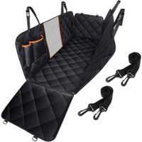 Dog Car Seat Cover for Back Seat,600D Scratch-Resistant Dog Seat Covers for Automobiles with Mesh Window