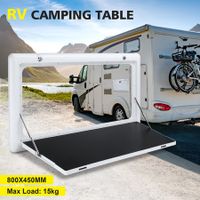 RV Wall Camper Table Folding Picnic Caravan Camping Exterior Mount Motorhome Campervan Floating Workbench Countertop