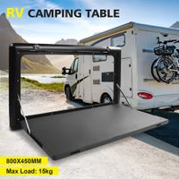 RV Wall Camping Table Camper Folding Picnic Caravan Exterior Mount Motorhome Campervan Hanging Countertop Workbench