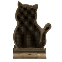 Cat Self Groomer Massage Comb,Cleaning Dogs Cats Shedding Hair, Cat Itching Brush Door Mount, Pets Scratching Comb,Color Coffee