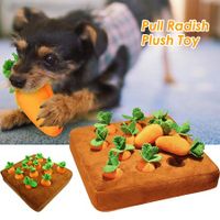 Pet Carrot Plush Toys, Dog Carrot Chewing Toys, Pet Plush Training Toys That Promote Natural Foraging, Interactive IQ Training and Entertainment Educational Toys