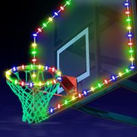 Led Basketball Hoop Light Rim and Backboard Outdoor,Basketball Lights for Hoop Outdoor with Remote,Light Up Basketball Rim Light,Basketball Goal Light