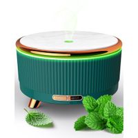 Diffusers for Essential Oils Large Room,500ml Aromatherapy Diffuser7 Colors Changed (Green)