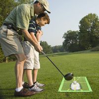 Golf Training Mat for Swing Detection Batting, Golf Path Feedback Golf Practice Mats