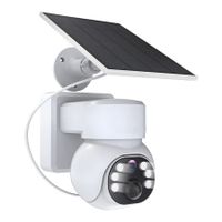 Outdoor Wireless Cameras, Solar Powered Home Security Cameras, 4MP Night Vision, PIR Motion Sensor  (Operated with Wifi ,Battery and TF Card are not Included)