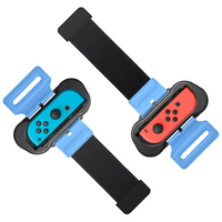 Wrist Bands for Just Dance 2023 2022 2021 and for Zumba Burn It Up Compatible with Nintendo Switch for Joy-Cons & Switch OLED Model,Adjustable Elastic Strap,Two Size for Adults and Children,2 Pack,(Black)