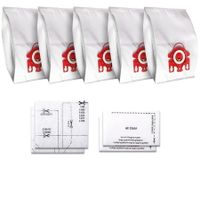 5PCS 3D Airclean Dust Bags Replacement for Miele FJM Vacuum Compact C2 Compact C1 Complete C1 S241 S290 S300i S500 S700 S4 S6