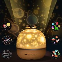 Starry Sky Projection Lamp, 360° Rotation & 6 Projection Films LED Projector, Projector Lamp for Baby Nursery Birthday Gifts