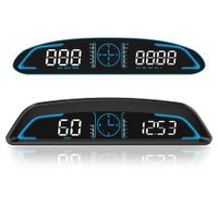 Digital GPS Speedometer Universal Heads Up Display for Car 5.5 inch Large LCD Display HUD with MPH Speed Fatigued Driving Alert Overspeed Alarm Trip Meter for All Vehicle
