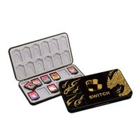 Switch Game Card Storage Case with 24 Cartridge Slots and 24 Micro SD Card Storage with Magnetic Closure