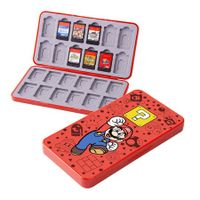 Game Card Case for Nintendo Switch/ Switch Lite/ OLED 24 Game Holder Cartridge Case for Game Card (Red Mario-24 Slots)