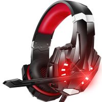 Stereo Pro Gaming Headset for PS4 PC Xbox One Controller Earmuffs for Laptop Mac Wii Accessory Kits