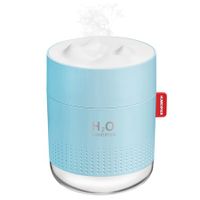 Portable Mini Humidifier,500ml Small Cool Mist Humidifier,USB Personal Desktop Humidifier for Baby Bedroom Travel Office Home,Auto Shut-Off,2 Mist Modes,Super Quiet (Blue)