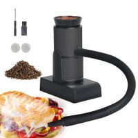 Smoking Gun Food Smoker Portable Wood Cocktails Smoke Infuser with Wood Chips for Sous Vide Meat Salmon BBQ Grill-Black