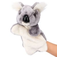 Koala Hand Puppet Plush Interactive Animal Toy for Role Play Storytelling Preschool Teaching Birthday Gifts for Kids Boys Girls 27cm