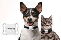 Find my tag Tracker for Pets,Cats，Dogs Remote Finder Anti Lost Item Color White