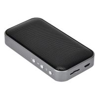 Mini Shockproof Portable Wireless Bluetooth Speaker with TF Player and Volume Control(Black)