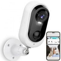 Spotlight WiFi Outdoor 2K Camera for Home Security Battery Powered Waterproof Wireless Surveillance Camera Indoor 2.4GHz