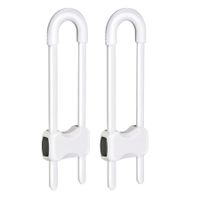 Baby Proofing Cabinets,Cabinet Locks for Babies,U-Shaped Child Locks for Cabinets,Child Proof Cabinet Latches,Child Safety Cabinet Locks (Pack of 2)
