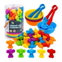 Matching Koala Counting Games with Color Sorting Bowls, Preschool Learning Activities, Educational Math Games Counter Toys for Kids Ages 3 and Up