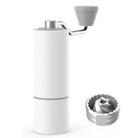 Chestnut C2 Manual Coffee Grinder Capacity 25g with CNC Stainless Steel Conical Burr - Internal Adjustable Setting,Double Bearing Positioning,French Press Coffee for Hand Grinder Gift (White)
