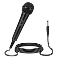 Handheld Wired Microphone,Cardioid Dynamic Vocal Mic with 13ft Cable and ON/Off Switch,Ideally Suited for Speakers,Karaoke Singing Machine,Amp,Mixer