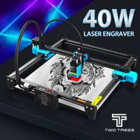 Laser Engraver Cutter Engraving Cutting Machine for Wood Acrylic Paper Leather Etching Marking Etcher 40W High Precision